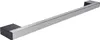 A silver and black door handle against a white background. Produktbild-Vorschau