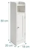 Relaxdays Badezimmerschrank, 5 Fächer, HxBxT: 80 x 18 x 20 Produktbild-Vorschau 4