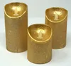 Anna's Collection Stumpfe Kerzen - 3x - gold - LED-Kerzen Produktbild-Vorschau 5