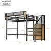 Hochbett 90x200 cm mit Sicherheitsleiter und verstellbarem Produktbild-Vorschau 13