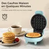 YASHE Mini gaufrier ABW59C, 550 W, plaque 10 cm, Voir les images du produit 4