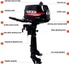 Außenbordmotor Bootsmotor Außenborder  Benzinmotor 6PS Produktbild-Vorschau 4
