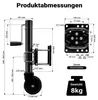 Wiltec roue jockey double jusqu'à 680 kg, béquille de Voir les images du produit 3