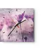 Wanduhr - Quadrat - Glasuhr - Blumen Rosa Vintage - 30x30cm Produktbild-Vorschau 1