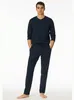 Schiesser Pantalon long mix +relax bleu hommes Voir les images du produit 3