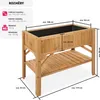 Vyvýšený záhon s policí 119x53x90cm - hnědý Náhled obrázku produktu 6