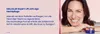 A woman smiling and leaning on her hands with a jar of face cream in front of her. Voir les images du produit