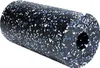 A black foam roller with blue and white speckles, shown from a slight angle. Anteprima dell’immagine prodotto