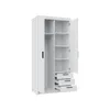 AX LIVING Storicos 2T3S Kleiderschrank mit 2 türen, Eiche Produktbild-Vorschau 3