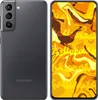 A Samsung Galaxy S21 5G smartphone is shown from the back and front. Produktbild-Vorschau