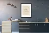 MuchoWow® Gerahmtes Poster Linienkunst - Frau - Text - Produktbild-Vorschau 5