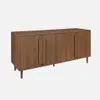 sweeek - Vintage-Sideboard im Holzlook mit 4 Türen, 160 cm Produktbild-Vorschau 1