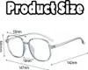 Módní, lehké, průhledné brýle s filtrem modrého světla pro Náhled obrázku produktu 5
