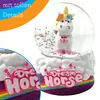 Schneekugel Einhorn mit Glitzer - Hochwertige Schüttelkugel Produktbild-Vorschau 4