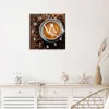 Wanduhr aus Glas mit Motiv Kaffeegenuss- 30 x 30 cm - inkl. Produktbild-Vorschau 3