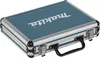 A closed, teal and silver tool case with a black handle. Anteprima dell’immagine prodotto