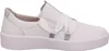 A side view of a white Gabor sneaker with silver accents and white ribbon detailing. Produktbild-Vorschau