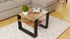 Couchtisch LANCELOT/Schwarz 55x55 Cm Loft Retro Produktbild-Vorschau 2