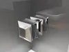 A close-up view of two chrome shower knobs mounted on a gray tiled wall. Produktbild-Vorschau