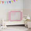 vidaXL Chránič postele pro batolata růžový 90x25 cm Látka Náhled obrázku produktu 2