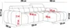 Ecksofa OMBO 285x168x77/97 cm, Linke Seite Mit Produktbild-Vorschau 3