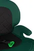 A close-up view of a green and black car seat. Produktbild-Vorschau