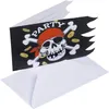 6 Einladungskarten Jolly Roger Produktbild-Vorschau 1