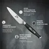 Zelite Couteau Cuisine, Couteau à Eplucher en Acier Voir les images du produit 2