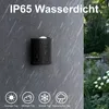 4x LED Wall Light Indoor Outdoor, 8cm Up e Down Wall Light, Anteprima dell’immagine prodotto 5