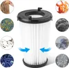 A filter is shown in the center, surrounded by small circular images illustrating what the filter is designed to capture. Produktbild-Vorschau
