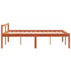 vidaXL Seniorenbett Wachsbraun 140x200 cm Massivholz Kiefer Produktbild-Vorschau 5