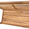 Massive Teakholz Sitzbank CHRISTOS 100cm natur Outdoor Produktbild-Vorschau 9