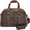 The Skandinavian Brand Leder Weekender Reisetasche  tan : Produktbild-Vorschau 4