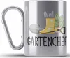 Trendation - Gartenchef Edelstahl Tasse Karabiner Geschenk Produktbild-Vorschau 1
