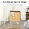 HOMCOM Faltbarer Bambus-Wäschekorb, handlicher 90 L Produktbild-Vorschau 6