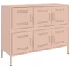 Sideboard Rosa 100,5x39x79 cm Stahl Produktbild-Vorschau 1