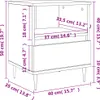vidaXL Nachttisch Räuchereiche 40x35x50 cm Holzwerkstoff Produktbild-Vorschau 8