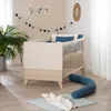 A nursery room with a baby crib, plant, and decorations. Produktbild-Vorschau