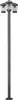 TRIO-Leuchten Pfosten CAVADO DH 44.60x220 cm grau Produktbild-Vorschau 2
