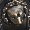 vidaXL Wandbrunnen Löwenkopf Design Bronze Produktbild-Vorschau 4