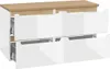 Waschtischunterschrank 120cm Livia mit 4 Schubladen, Weiß Produktbild-Vorschau 2