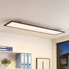 Lindby LED-Panel Nelios, 120 x 30 cm, CCT, schwarz, Metall Produktbild-Vorschau 2