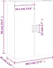 vidaXL Wandschrank Betongrau 69,5x34x90 cm Produktbild-Vorschau 8
