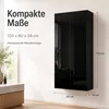 Bílá závěsná skříňka 120 × 60 × 34 cm, 2 dvířka, vysoký Náhled obrázku produktu 2