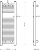 Granitan | Radiatore da bagno Bergen - 80x30 cm - Bianco - Anteprima dell’immagine prodotto 7
