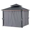 Sunjoy Set aus Stahl Pavillon PASU mit Vorhänge und Produktbild-Vorschau 2