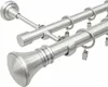 A close-up studio shot of a double curtain rod system. Produktbild-Vorschau