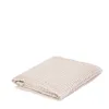 A folded beige waffle-weave towel is shown on a white background. Produktbild-Vorschau