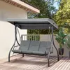 Schaukelbank. Hollywoodschaukel mit Sonnenschutz. Produktbild-Vorschau 3