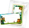 itenga 40x Buchetiketten Blockgame PIXEL 9x4,5cm Produktbild-Vorschau 1